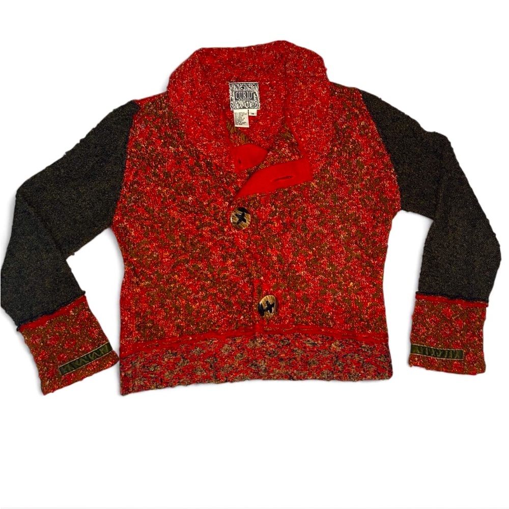 Funky boho unique Curio sweater cardigan